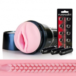 Masturbador Fleshlight con VIBRADOR Dama Rosa Toque