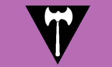 Bandera Lesbica labrys