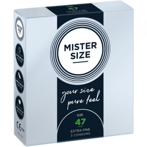 Preservativos Mister Size 47mm caja 3