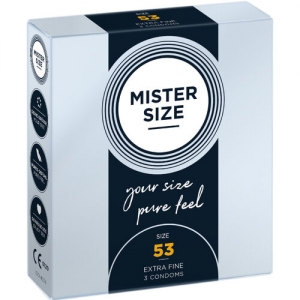 Preservativos Mister Size 53mm caja 3