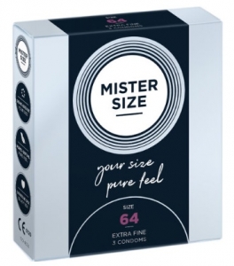 Preservativos Mister Size 64mm caja 3
