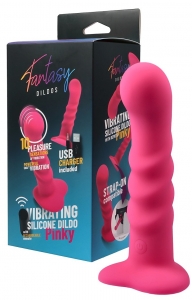 Dildo vibrador Pinky con mando