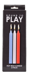 Pack 3 Velas S/M Roja, Azul y Blanca