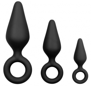 Set de plug anales con anillo 