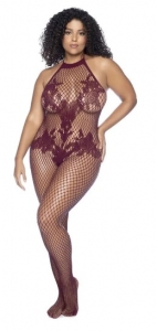 XL Catsuit Floral Bodystocking 